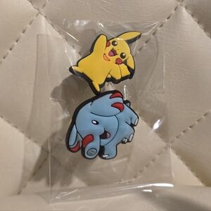 3/$10 Pokémon Pikachu & Phanpy Croc Charms • Duo Set